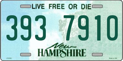 NH license plate 3937910