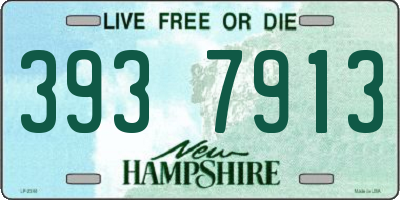 NH license plate 3937913