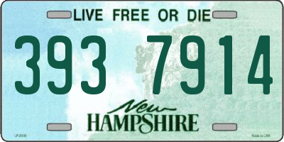 NH license plate 3937914