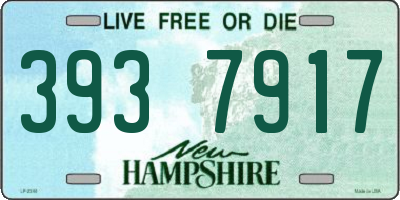 NH license plate 3937917
