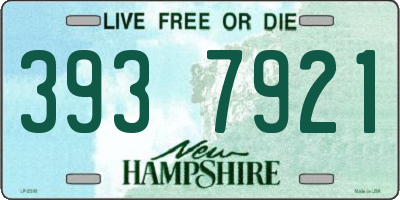 NH license plate 3937921