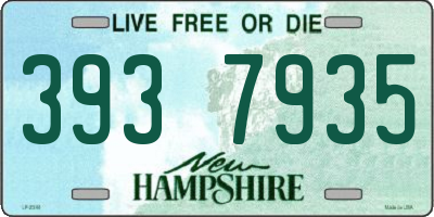 NH license plate 3937935