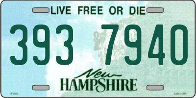NH license plate 3937940