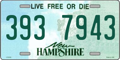 NH license plate 3937943