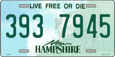 NH license plate 3937945