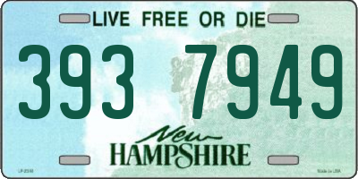 NH license plate 3937949