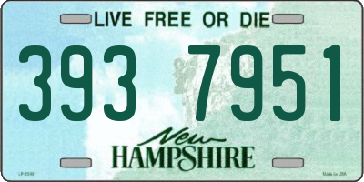 NH license plate 3937951