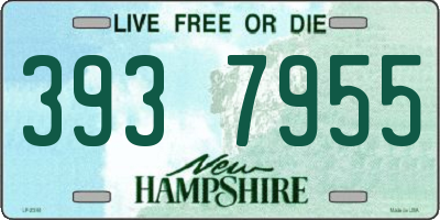 NH license plate 3937955