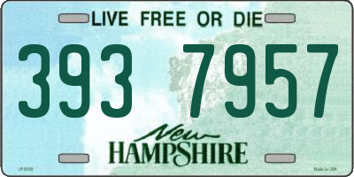 NH license plate 3937957