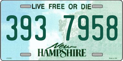 NH license plate 3937958