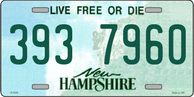 NH license plate 3937960