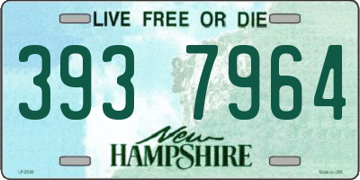NH license plate 3937964