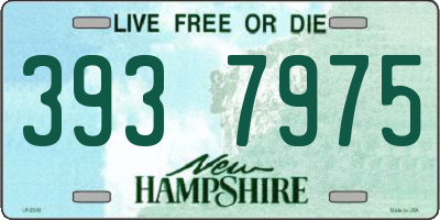 NH license plate 3937975