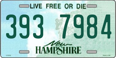 NH license plate 3937984