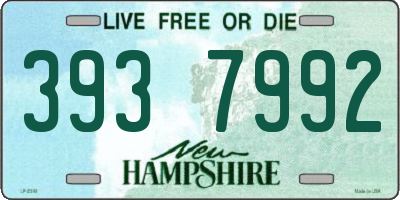 NH license plate 3937992