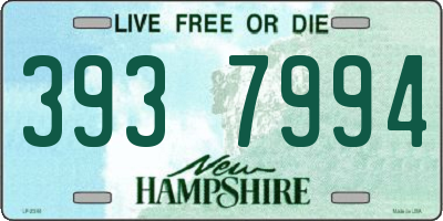 NH license plate 3937994