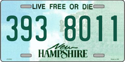 NH license plate 3938011