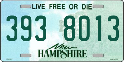 NH license plate 3938013