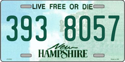 NH license plate 3938057