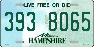 NH license plate 3938065