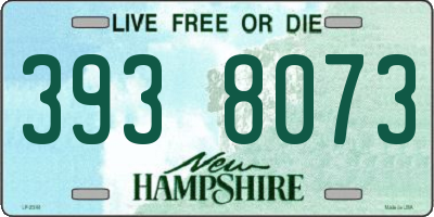NH license plate 3938073