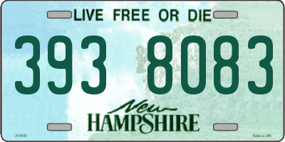 NH license plate 3938083