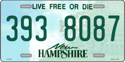 NH license plate 3938087
