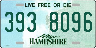 NH license plate 3938096