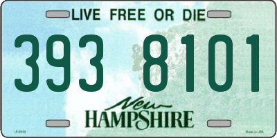 NH license plate 3938101