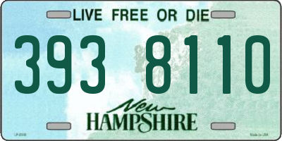 NH license plate 3938110