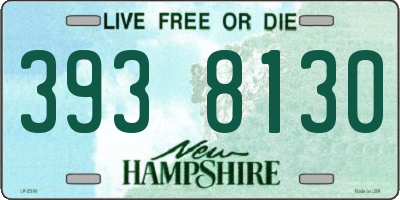 NH license plate 3938130