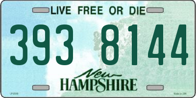 NH license plate 3938144