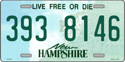NH license plate 3938146