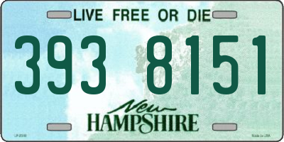 NH license plate 3938151