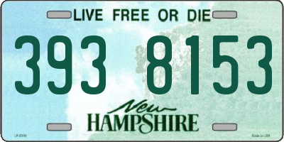 NH license plate 3938153