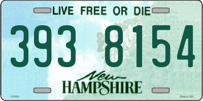 NH license plate 3938154