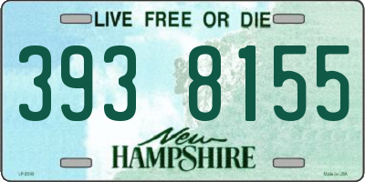 NH license plate 3938155