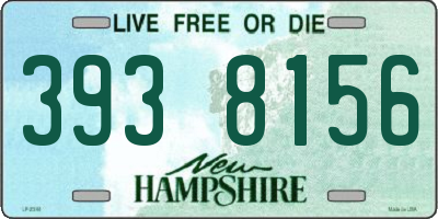 NH license plate 3938156