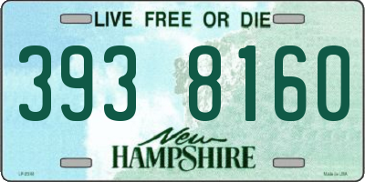 NH license plate 3938160