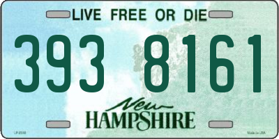 NH license plate 3938161
