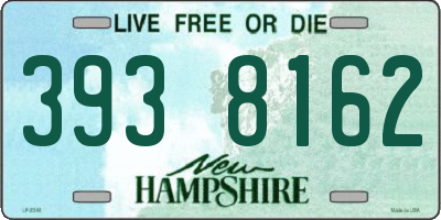 NH license plate 3938162
