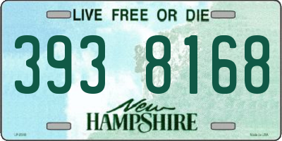 NH license plate 3938168