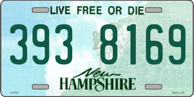 NH license plate 3938169