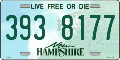 NH license plate 3938177
