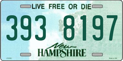 NH license plate 3938197
