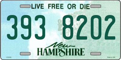 NH license plate 3938202