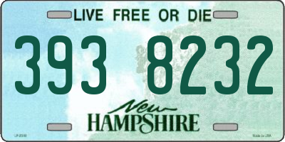 NH license plate 3938232