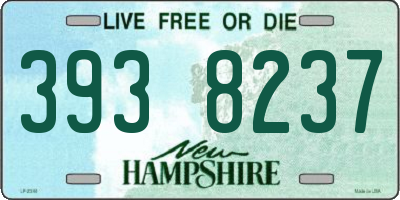 NH license plate 3938237
