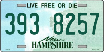 NH license plate 3938257