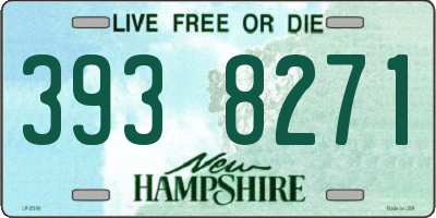 NH license plate 3938271